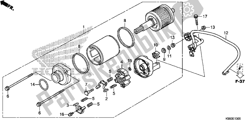 Tutte le parti per il Motore Di Avviamento del Honda CRF 250F 250 R 2020