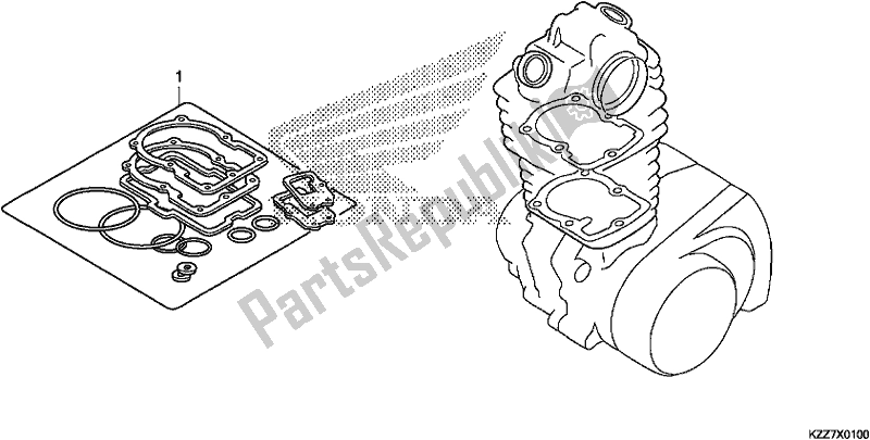 All parts for the Gasket Kit A of the Honda CRF 250L 2019