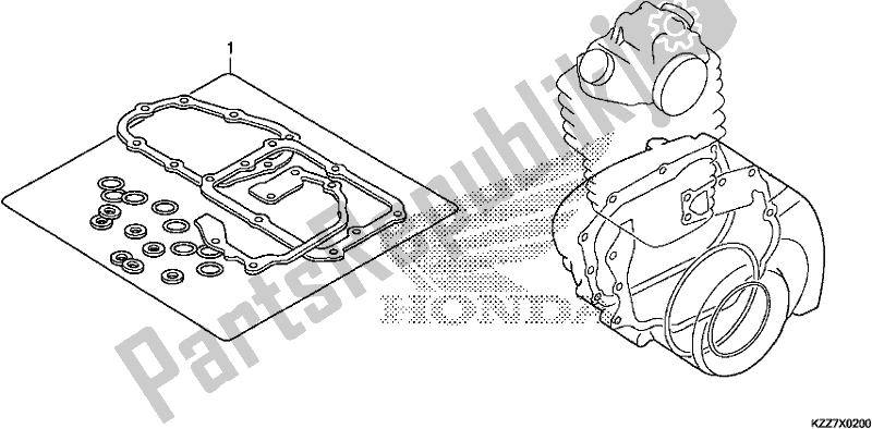 Todas as partes de Kit De Junta B do Honda CRF 250L 2019