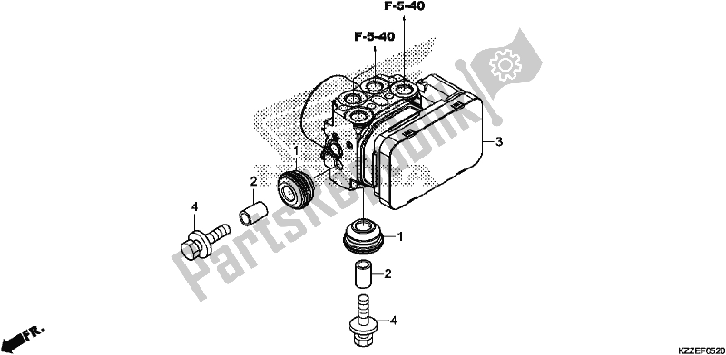 Wszystkie części do Modulator Abs Honda CRF 250 LA 2017