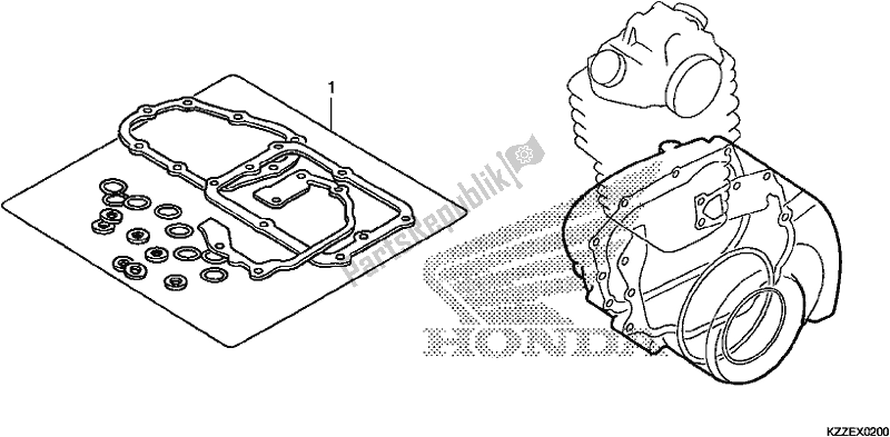 Wszystkie części do Zestaw Uszczelek B Honda CRF 250 LA 2017