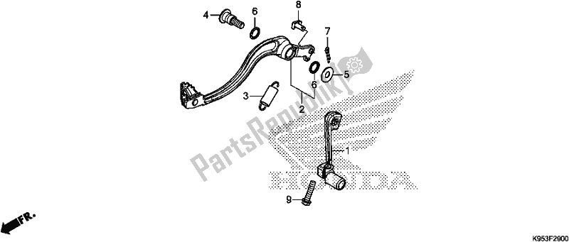 Wszystkie części do Peda? Honda CRF 250R 2020