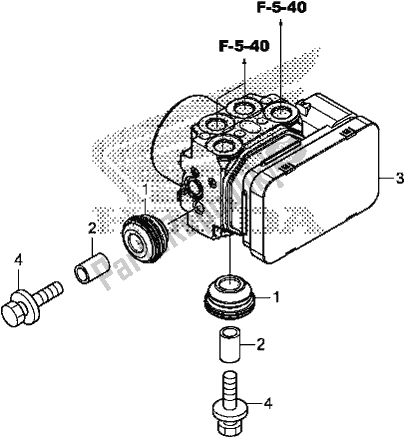 All parts for the Abs Modulator of the Honda CRF 250 RLA 2018