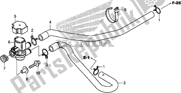 Toutes les pièces pour le électrovanne D'injection D'air du Honda CRF 250 RLA 2018