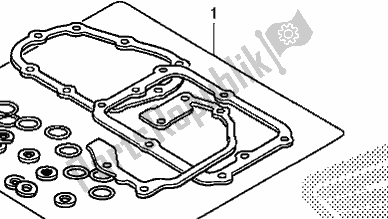 All parts for the Gasket Kit B of the Honda CRF 250 RLA 2018