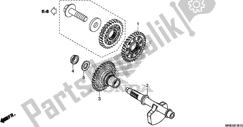 All parts for the Balancer of the Honda CRF 450L 2019