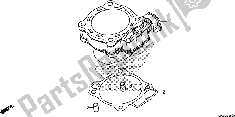 All parts for the Cylinder of the Honda CRF 450L 2019