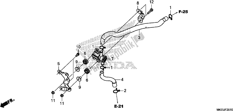 All parts for the Solenoid Valve of the Honda CRF 450L 2019