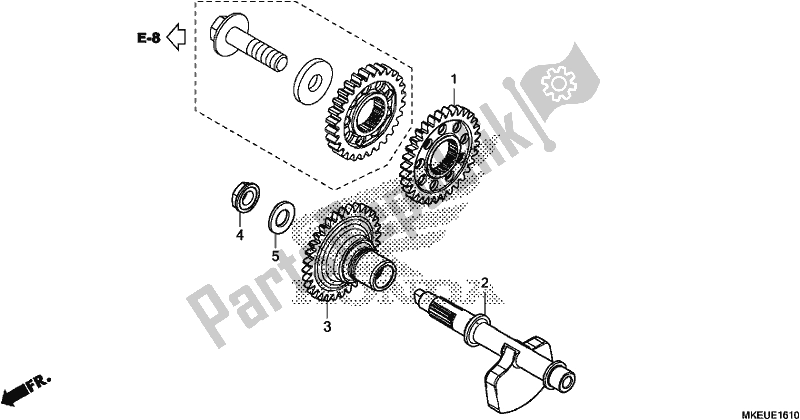 All parts for the Balancer of the Honda CRF 450L 2020