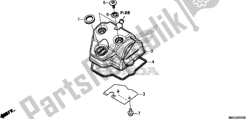 Tutte le parti per il Coperchio Della Testata del Honda CRF 450L 2020