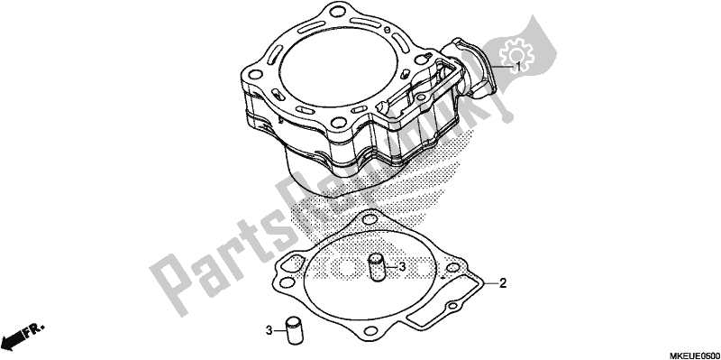 Todas as partes de Cilindro do Honda CRF 450L 2020