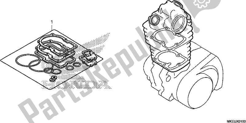 All parts for the Gasket Kit A of the Honda CRF 450L 2020