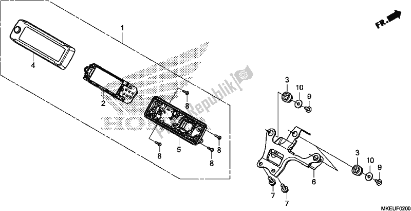 Todas as partes de Metro do Honda CRF 450L 2020