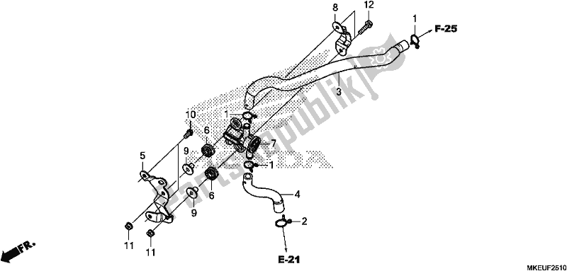 Todas as partes de Válvula Solenoide do Honda CRF 450L 2020