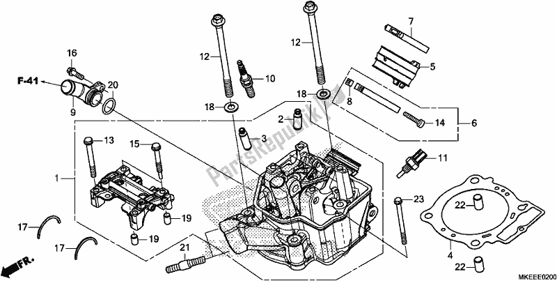 Tutte le parti per il Testata del Honda CRF 450R 2019