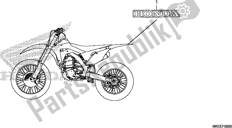 All parts for the Mark of the Honda CRF 450R 2019