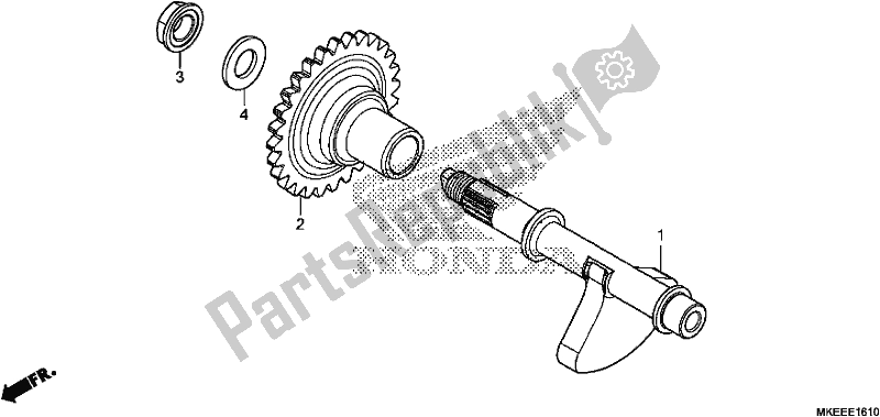 Tutte le parti per il Equilibratore del Honda CRF 450R 2020