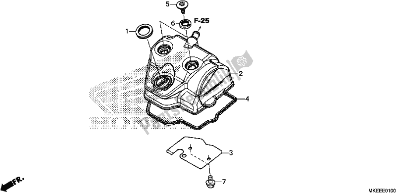 Wszystkie części do Cylinder Honda CRF 450R 2020