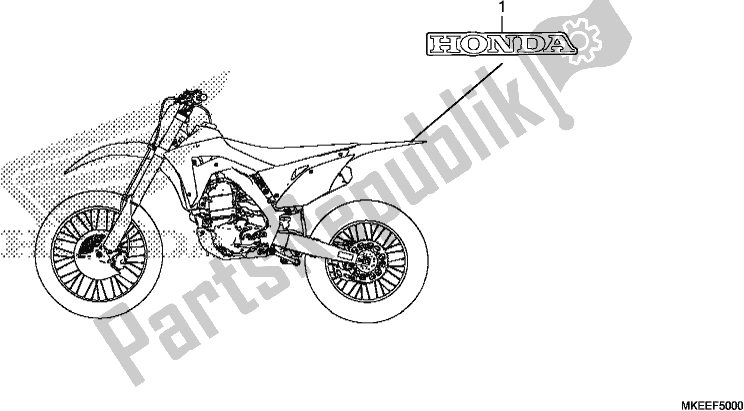 Tutte le parti per il Marchio del Honda CRF 450R 2020