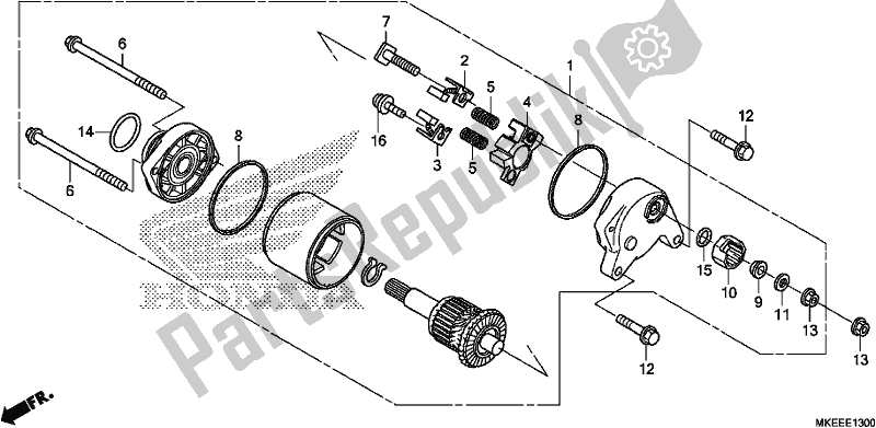 Tutte le parti per il Motore Di Avviamento del Honda CRF 450R 2020