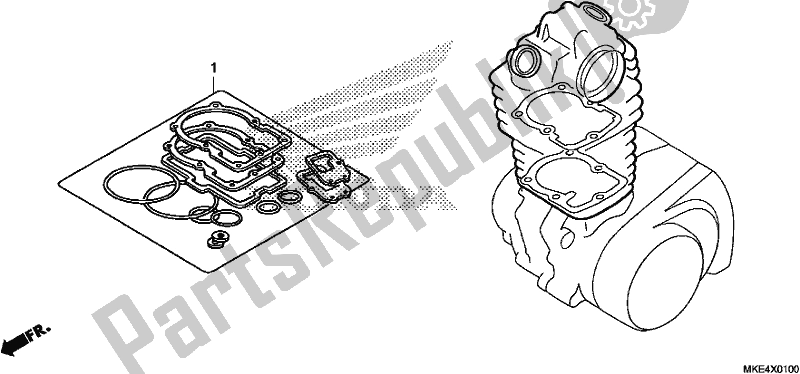 Todas as partes de Kit De Junta A do Honda CRF 450 RXJ USA Type R 2018