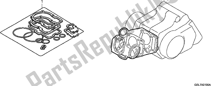 Todas as partes de Kit De Junta A do Honda CRF 50F 2019