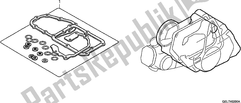 All parts for the Gasket Kit B of the Honda CRF 50F 2019