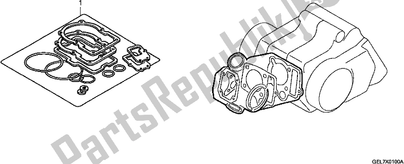 Toutes les pièces pour le Kit De Joint A du Honda CRF 50F 2020