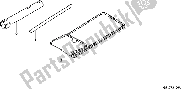 Todas as partes de Ferramentas do Honda CRF 50F 2020