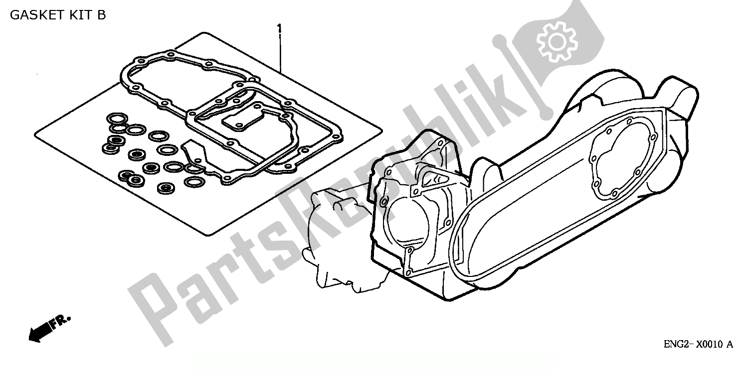 Toutes les pièces pour le Kit De Joint B du Honda FES 250 Foresight W Netherlands KPH 1998