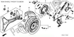 achterwiel / stuwkrachtcilinder