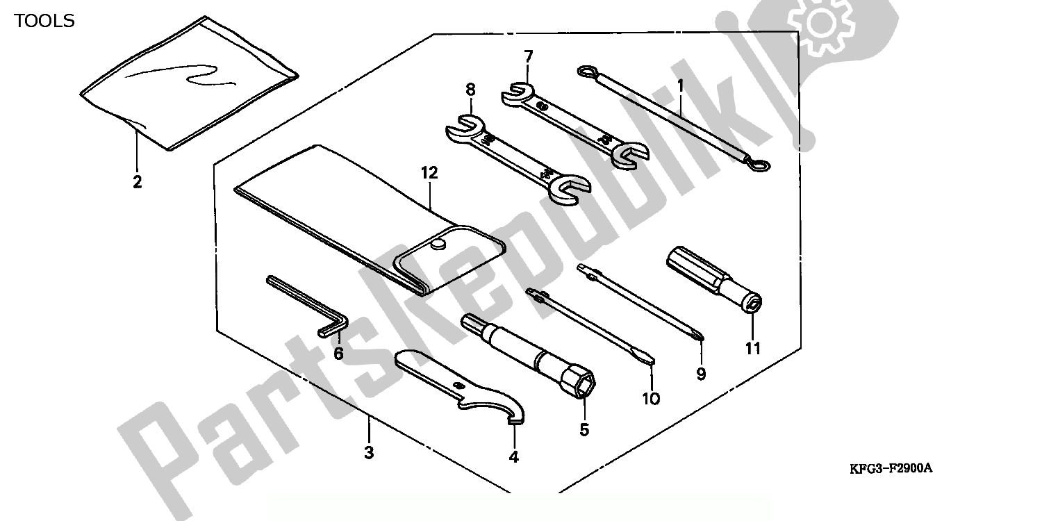 Toutes les pièces pour le Outils du Honda FES 250 Foresight W Netherlands KPH 1998