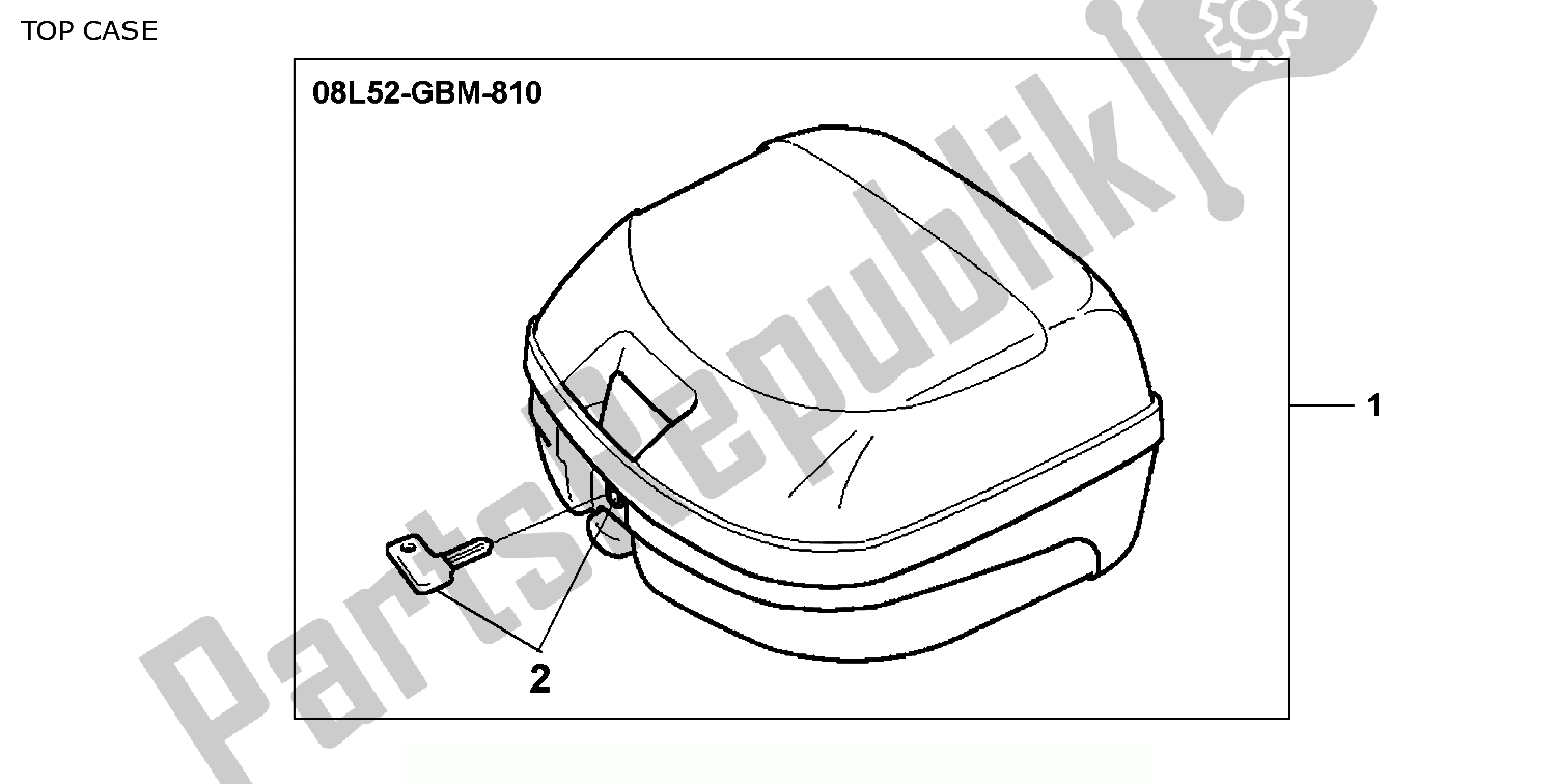 Tutte le parti per il Bauletto del Honda FES 250 Foresight W Netherlands KPH 1998