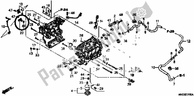 All parts for the Cylinder Block of the Honda GL 1800 Goldwing Tour Manual 2018