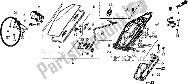 All parts for the Pocket of the Honda GL 1800 Goldwing Tour Manual 2018