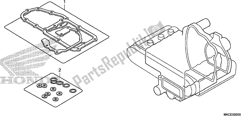Todas las partes para Kit De Juntas B de Honda GL 1800 Goldwing Tour Manual 2019
