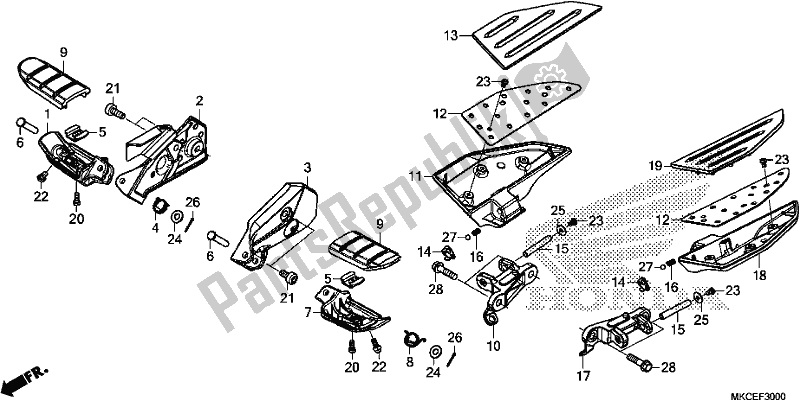 Todas las partes para Paso de Honda GL 1800 Goldwing Tour Manual 2019