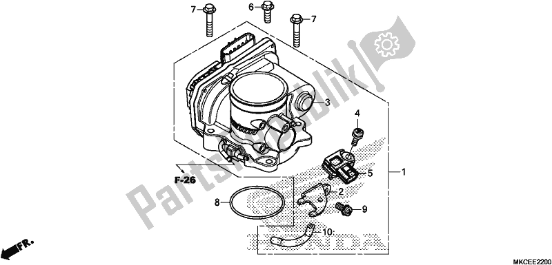 Todas las partes para Cuerpo Del Acelerador de Honda GL 1800 Goldwing Tour Manual 2019