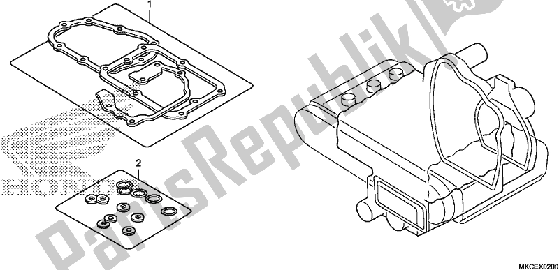 Todas las partes para Kit De Juntas B de Honda GL 1800 BD Goldwing DCT 2019