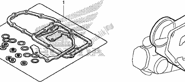 Tutte le parti per il Kit Guarnizioni B del Honda MSX 125 2017