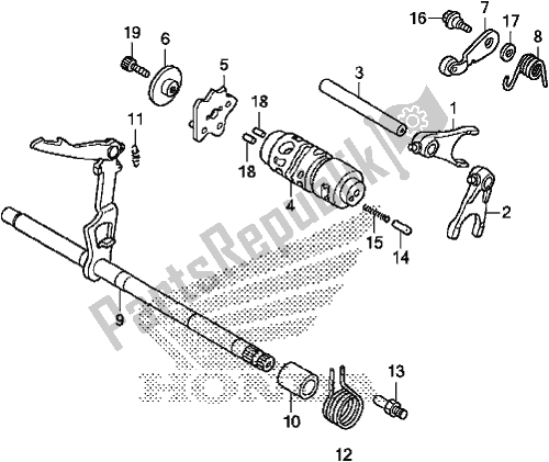 Tutte le parti per il Tamburo Del Cambio del Honda MSX 125 2017