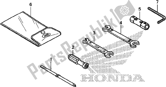 Tutte le parti per il Utensili del Honda MSX 125 2017