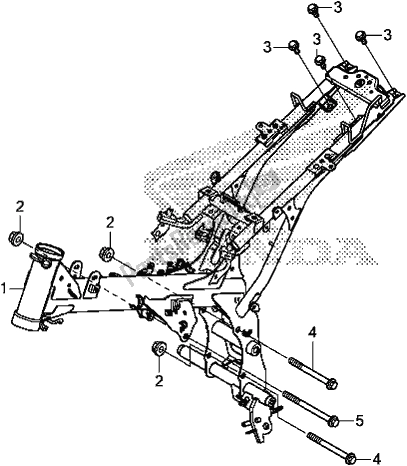 Toutes les pièces pour le Corps De Châssis du Honda MSX 125 2018