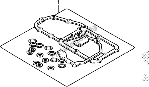 All parts for the Gasket Kit B of the Honda NC 750 XA 2019