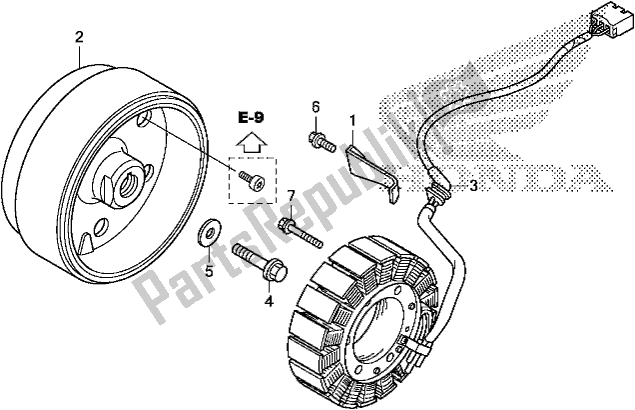 All parts for the Generator of the Honda NC 750 XA 2019