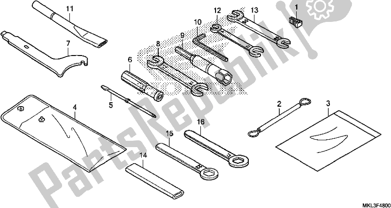 All parts for the Tools of the Honda NC 750 XA 2019