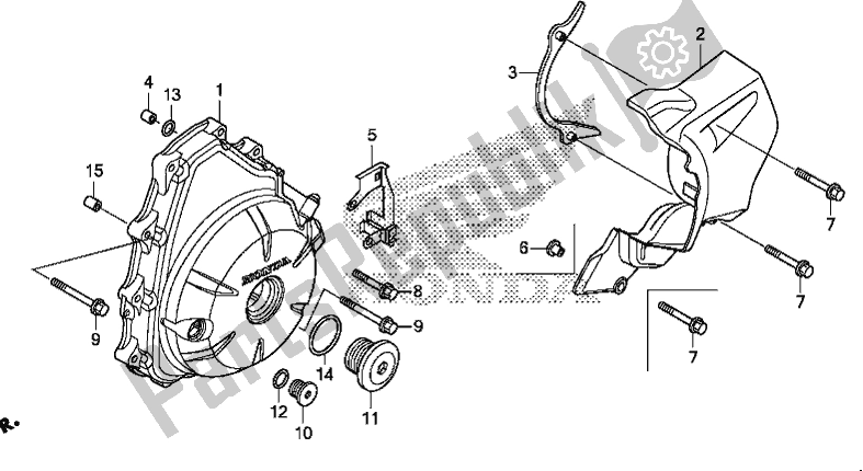 Todas las partes para C. A. Cubierta Del Generador de Honda NC 750 XA 2020