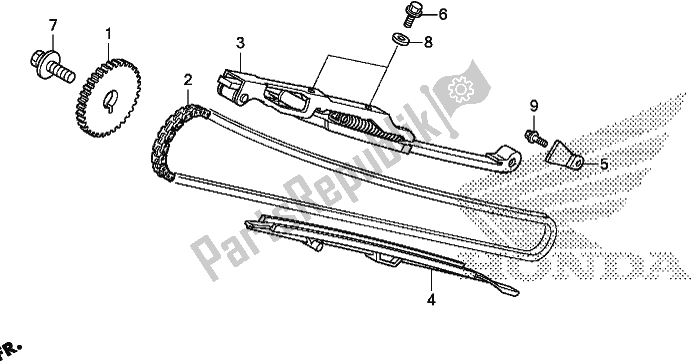 Todas as partes de Corrente / Tensor De Cam do Honda NC 750 XA 2020