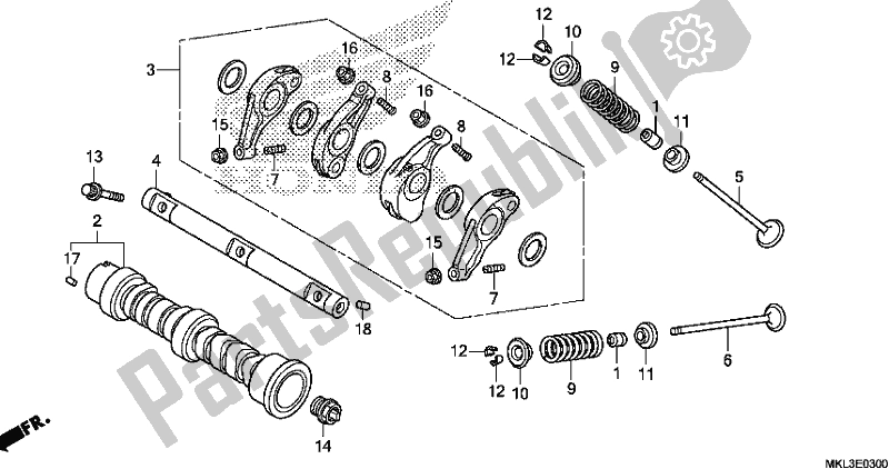 Todas las partes para árbol De Levas / Válvula de Honda NC 750 XA 2020