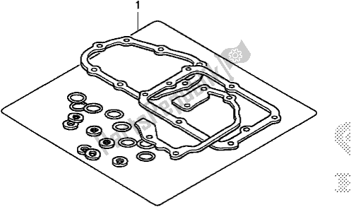 Todas as partes de Kit De Junta B do Honda NC 750 XA 2020